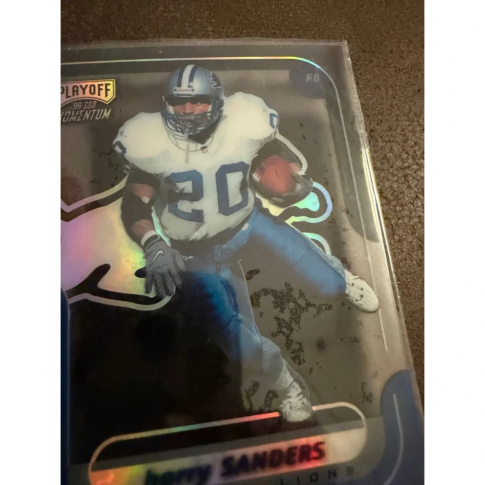 1999 Playoff Momentum SSD Barry Sanders Detroit Lions Card 117 NFL Football